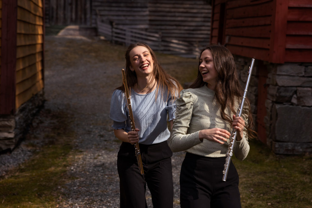 Ingrid og Maria Ose bidrar på årets blåsekonferanse. Foto: Kristin Aafløy Opdan